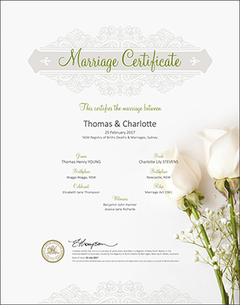 Marriage Floral White