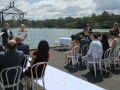 wedding ceremony at rowing club Abbotsford