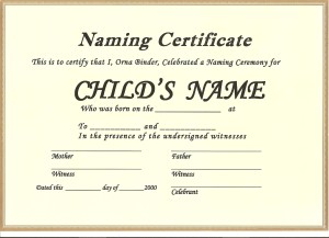 10 free Certificates for a Naming Ceremony