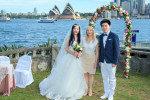 Tourists getting married  in Australia