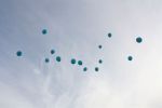Balloon release at a naming ceremony