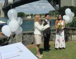 wedding ceremony at copes lookout