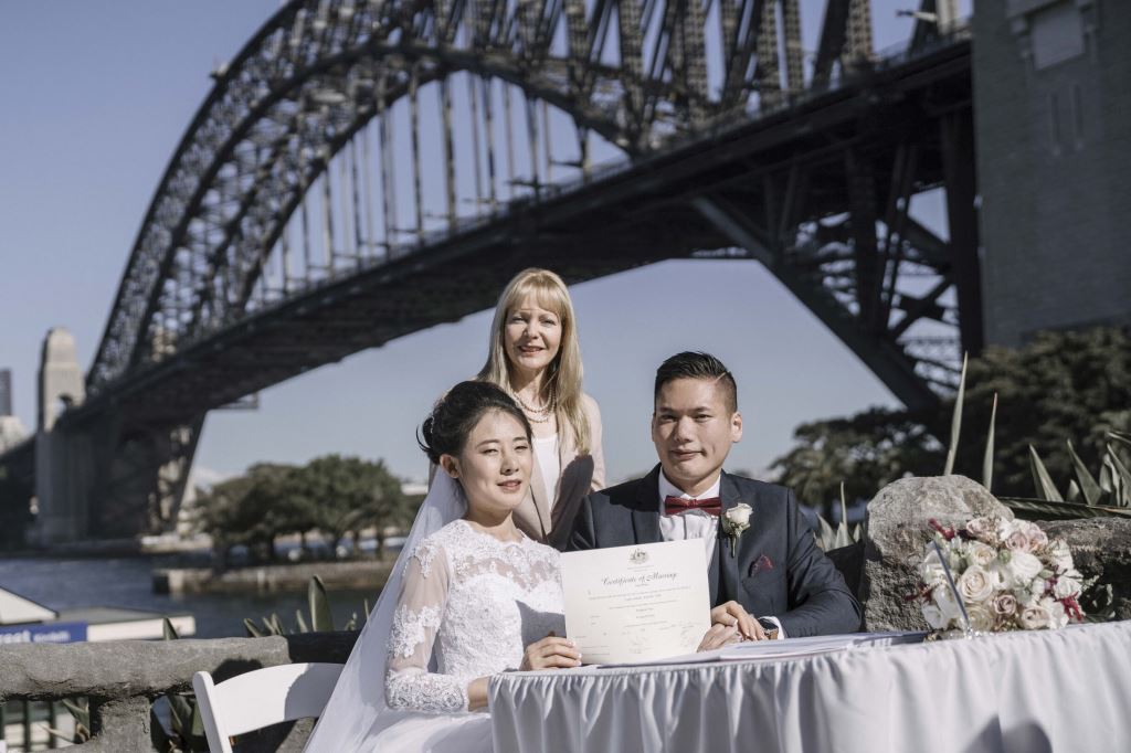 Wedding ceremony in Sydney