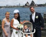 wedding ceremony at Copes Lookout Kirribilli, Sydney