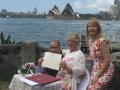 wedding ceremony at Copes lookout Kirribilli