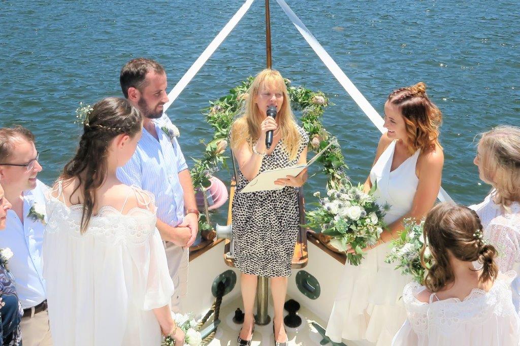 celebrant for boat wedding ceremony