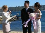 wedding at gibsons beach reserve