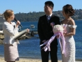 wedding at gibsons beach reserve