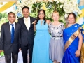 bride , groom and family