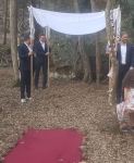 The chuppah in the forest