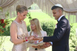 Under the chuppah Jewish wedding