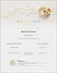 certificate of marriage