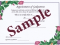 godparents certificate