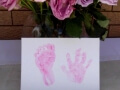 Hands prints for naming ceremony