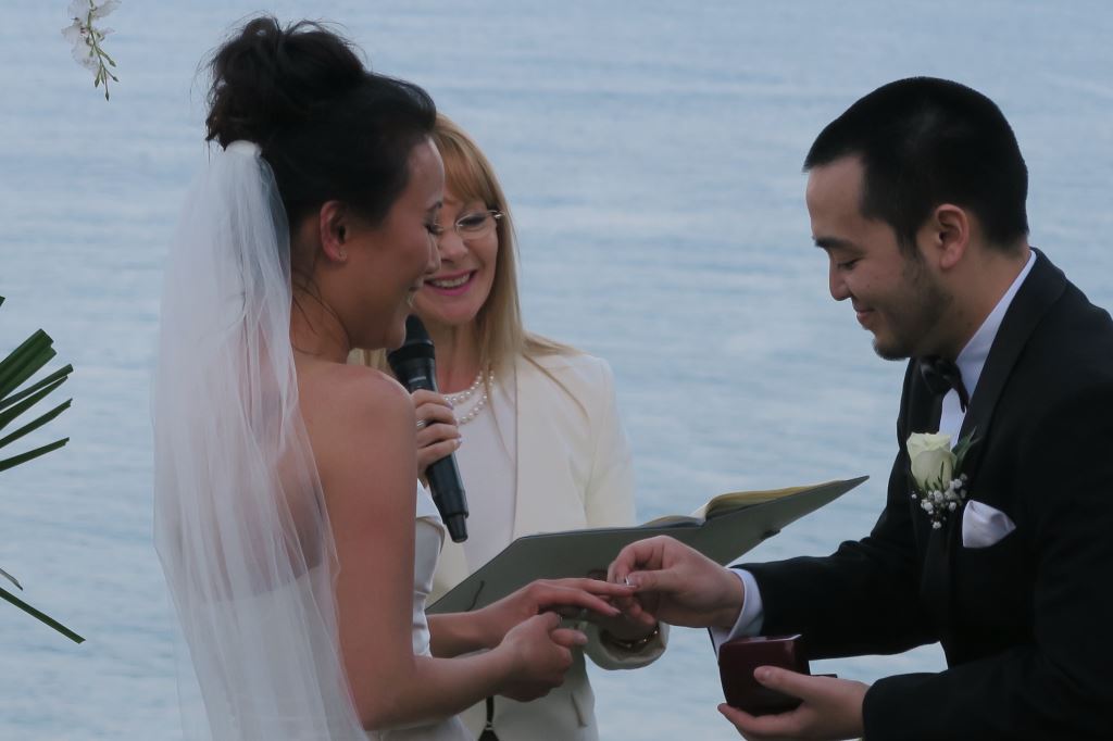 wedding at Jona's whale beach