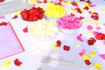 silk rose petals for naming day