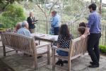 marriage celebrant at the Bible garden, Palm Beach