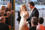 wedding ceremony at Cafe Morso