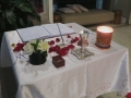 Marriage registry signing table