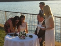 Signing marriage registry Lucinda Park,Palm Beach