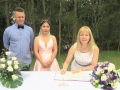 Sydney marraige celebrant at the park wedding
