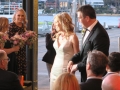 wedding ceremony at Cafe Morso