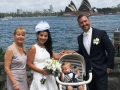 wedding ceremony at Copes Lookout Kirribilli, Sydney