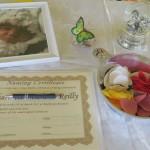 table setting for naming day ceremony