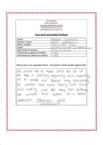 Review to a celebrant